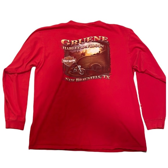 Vintage Harley Davidson Mens 2XL Long Sleeve Crew - Picture 7 of 9